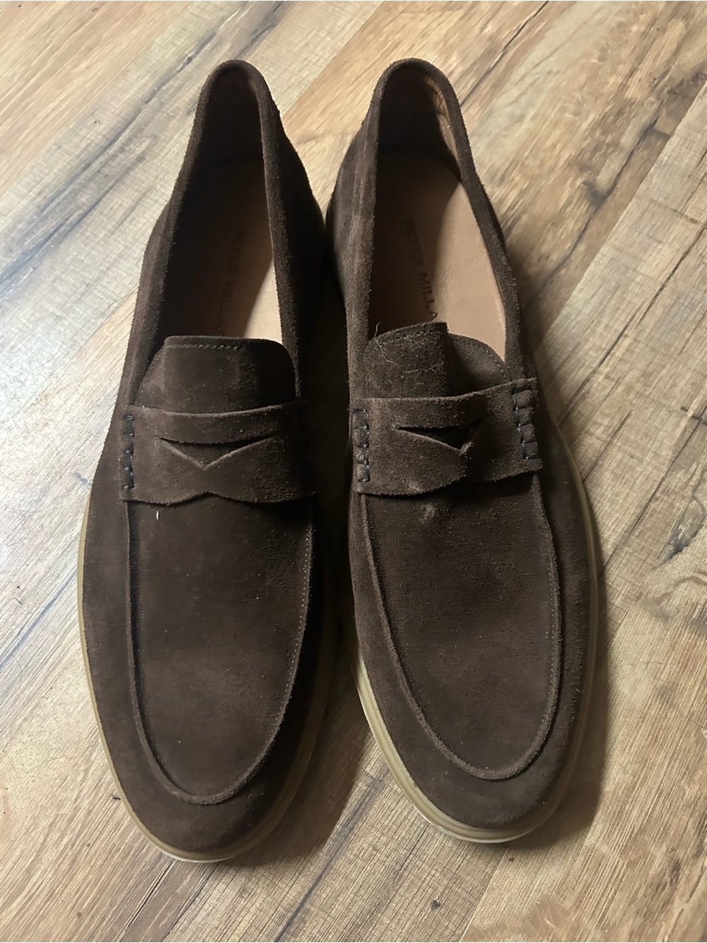 Peter Millar Excursionist Penny Loafer Brown Men’s Size 11 Suede